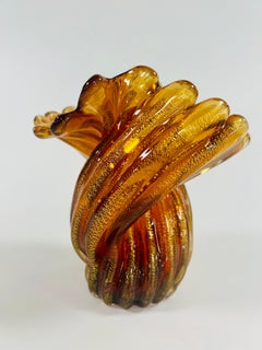 Archimede Seguso "Retorto Oro" vase circa 1950