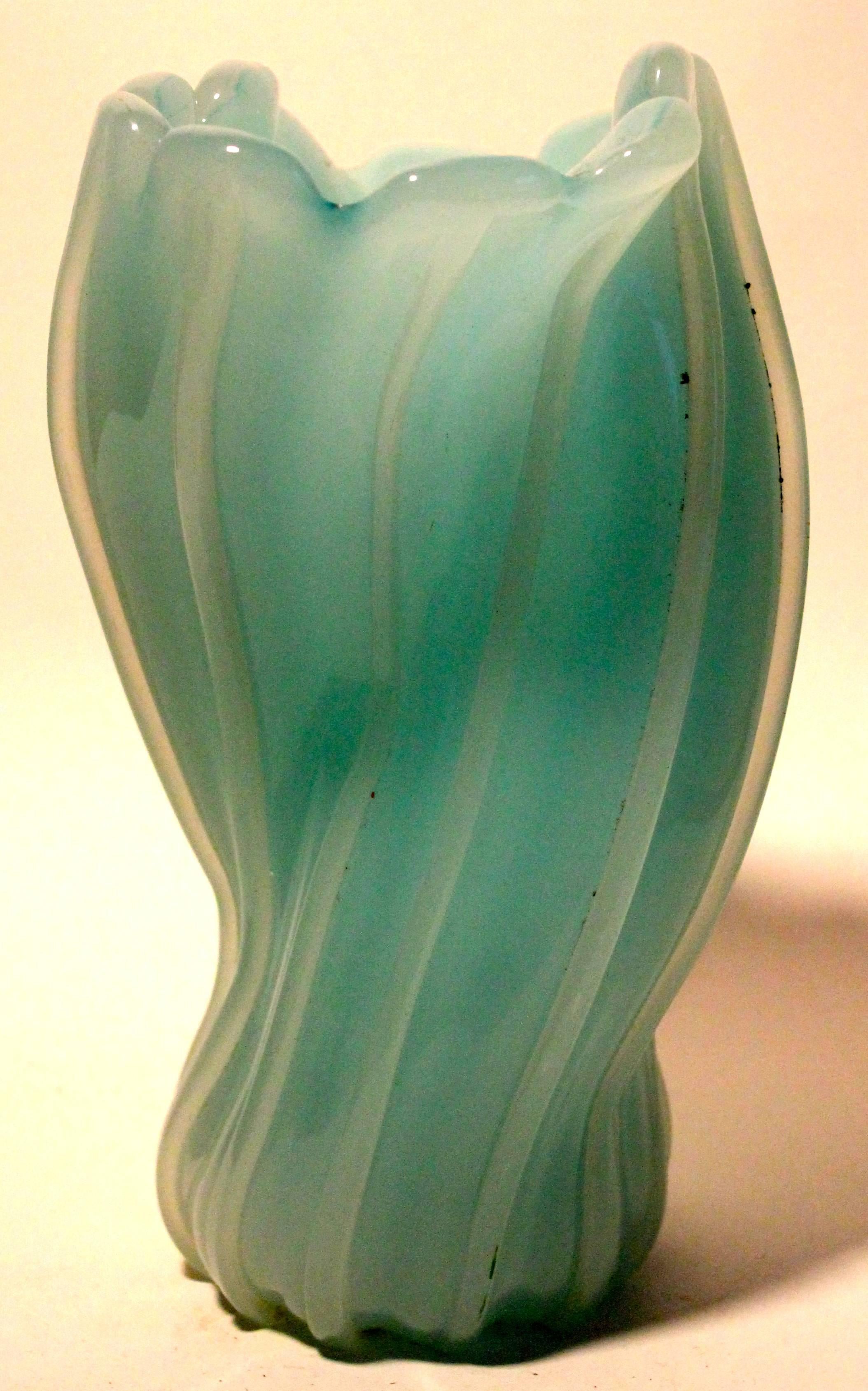 Mid-Century Modern Archimede Seguso 'Ritorto a Coste' Vase, 1950