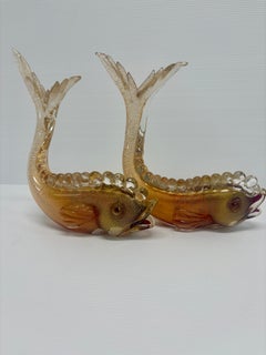 Archimede Seguso sculptured fish designed by Flavio Ploi