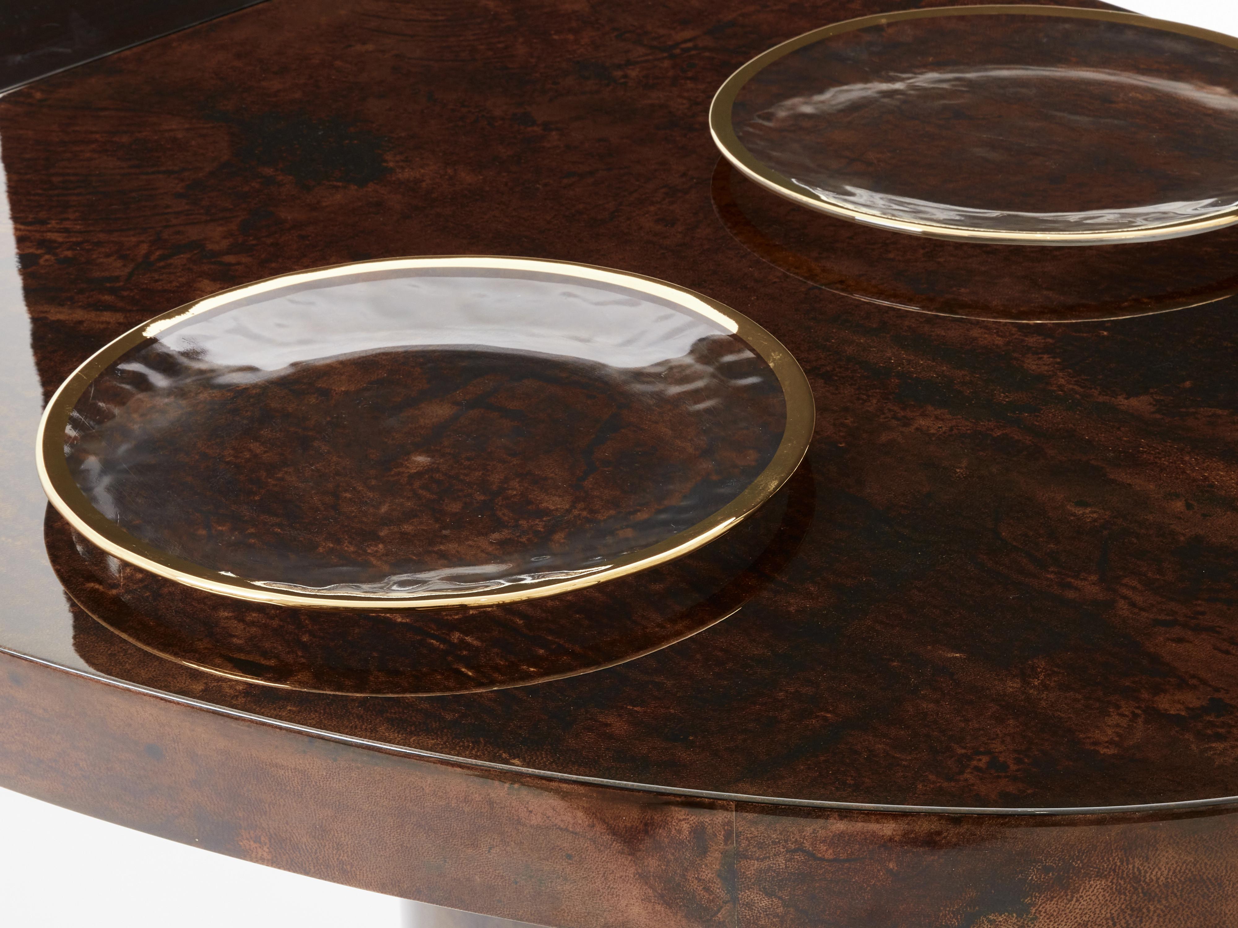 Archimede Seguso juego de doce platos cristal de Murano 1970 Cristal de Murano en venta