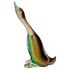 Archimede Seguso "sfumato oro" sculpture in Murano glass circa 1950