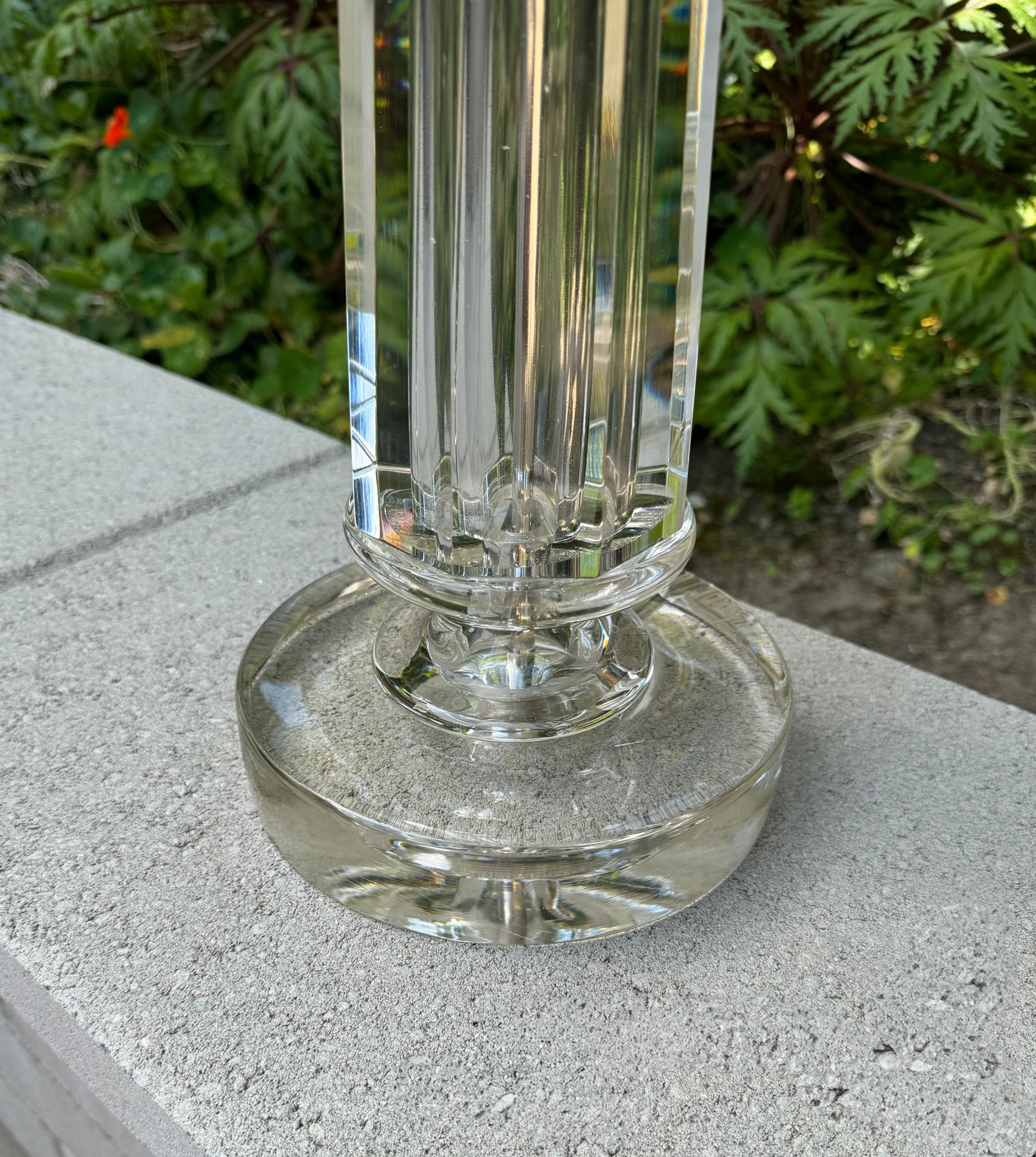 Mid-Century Modern Archimede Seguso Signed Murano Glass Lamp, Italy c.1970 For Sale