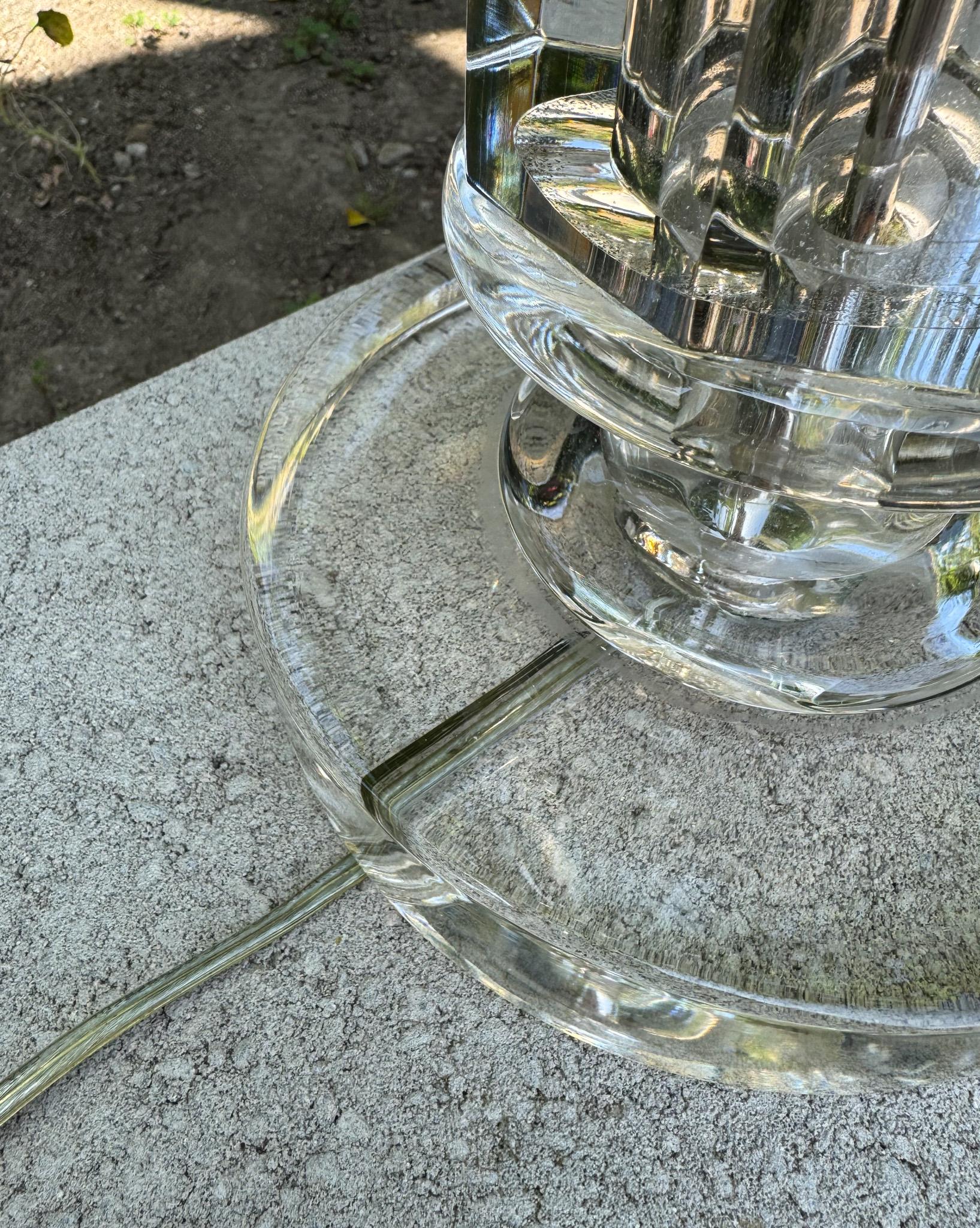 20th Century Archimede Seguso Signed Murano Glass Lamp, Italy c.1970 For Sale