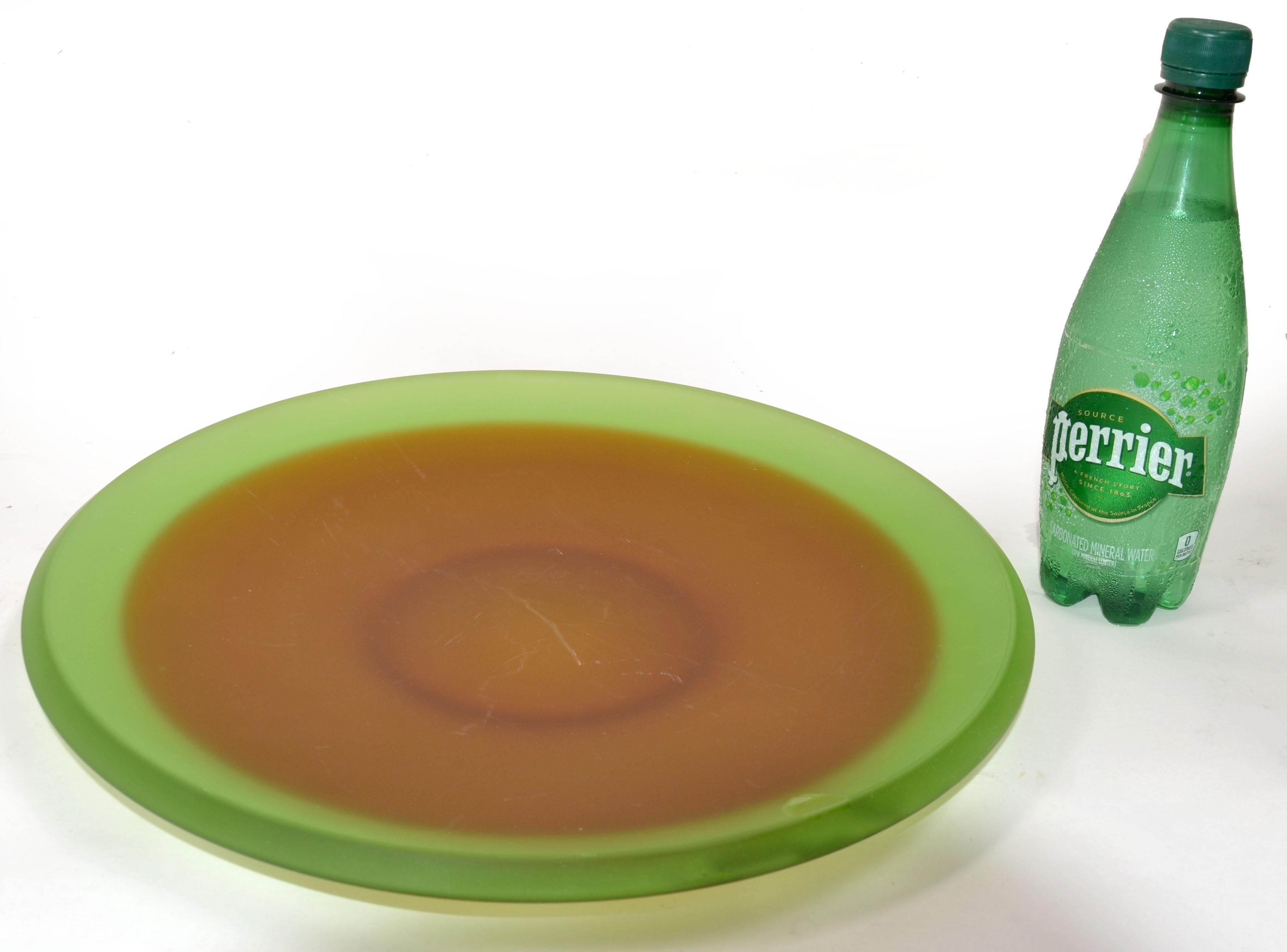 Centre de table en verre vert et Brown de style Archimede Seguso d'après Vetri d'Arte en vente 2