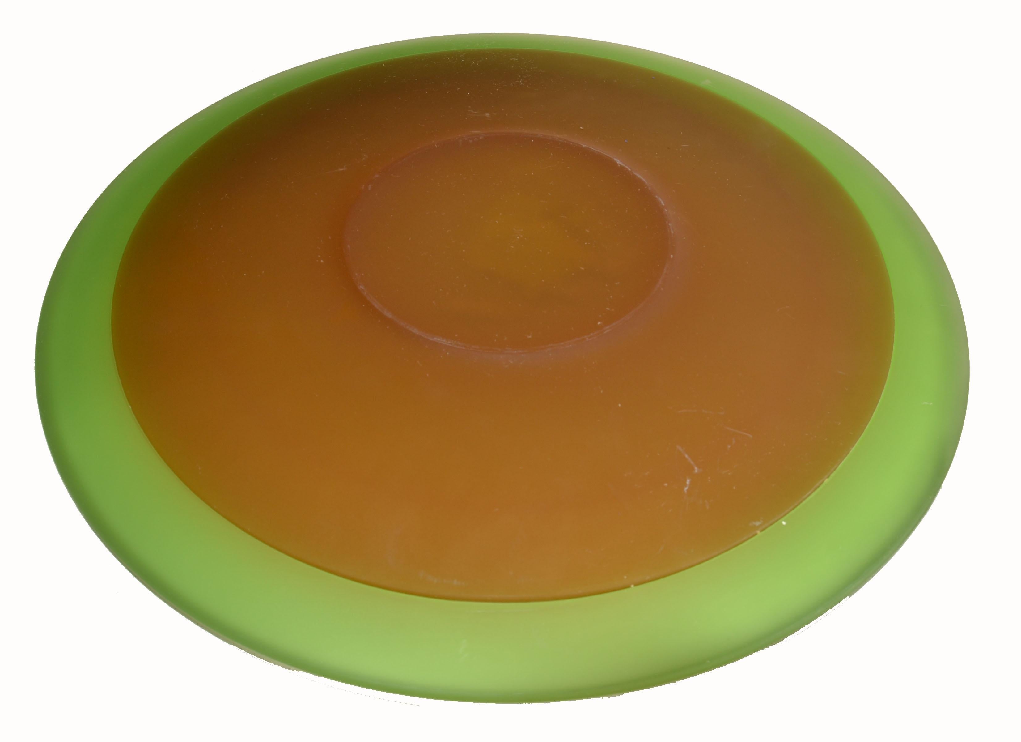 Centre de table en verre vert et Brown de style Archimede Seguso d'après Vetri d'Arte en vente 3