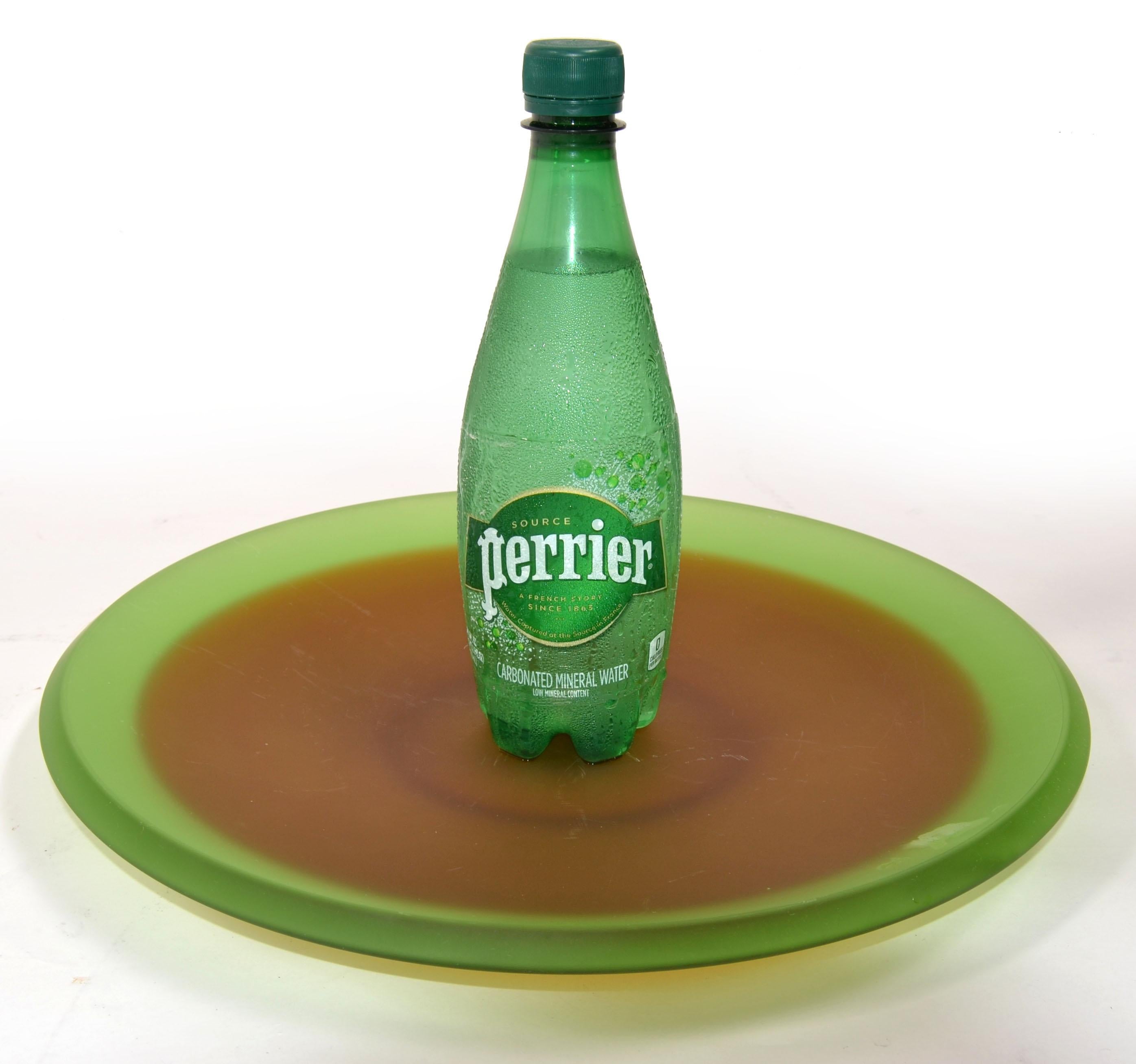 Centre de table en verre vert et Brown de style Archimede Seguso d'après Vetri d'Arte en vente 5