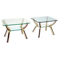 Vintage Archimede Seguso Tables for Hotel Riviera, Lido di Venezia, Pair, Italy, 1952