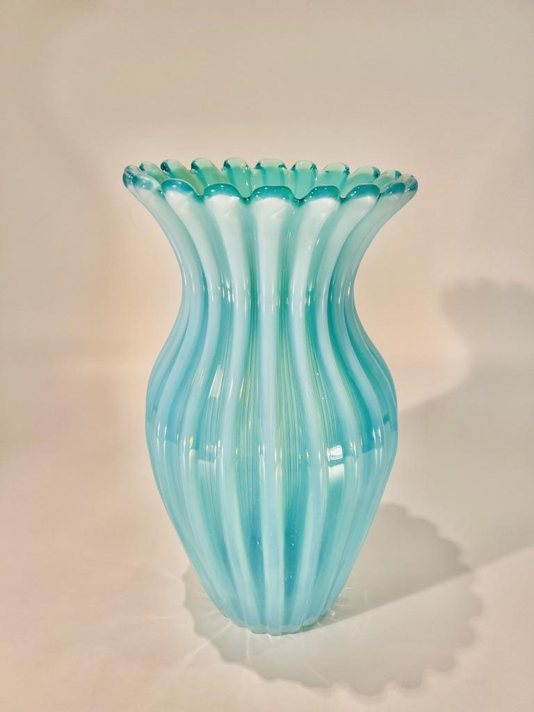 Style international Vase Archimede Seguso en verre de Murano 
