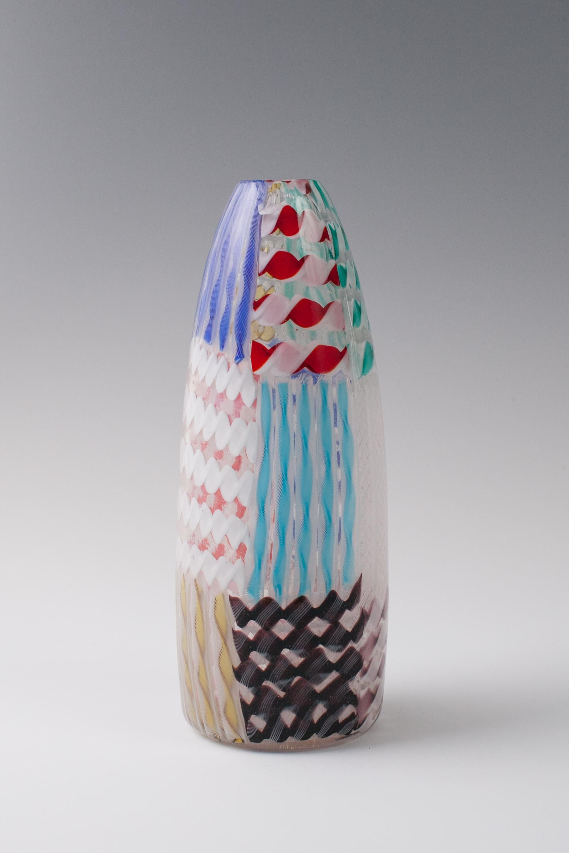 Hand-Crafted Archimede Seguso, 'Vase 'Zanfirico', 1955 For Sale