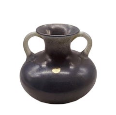 Archimede Seguso Amphora Vase in Scavo Murano Glass, Italy 1960s