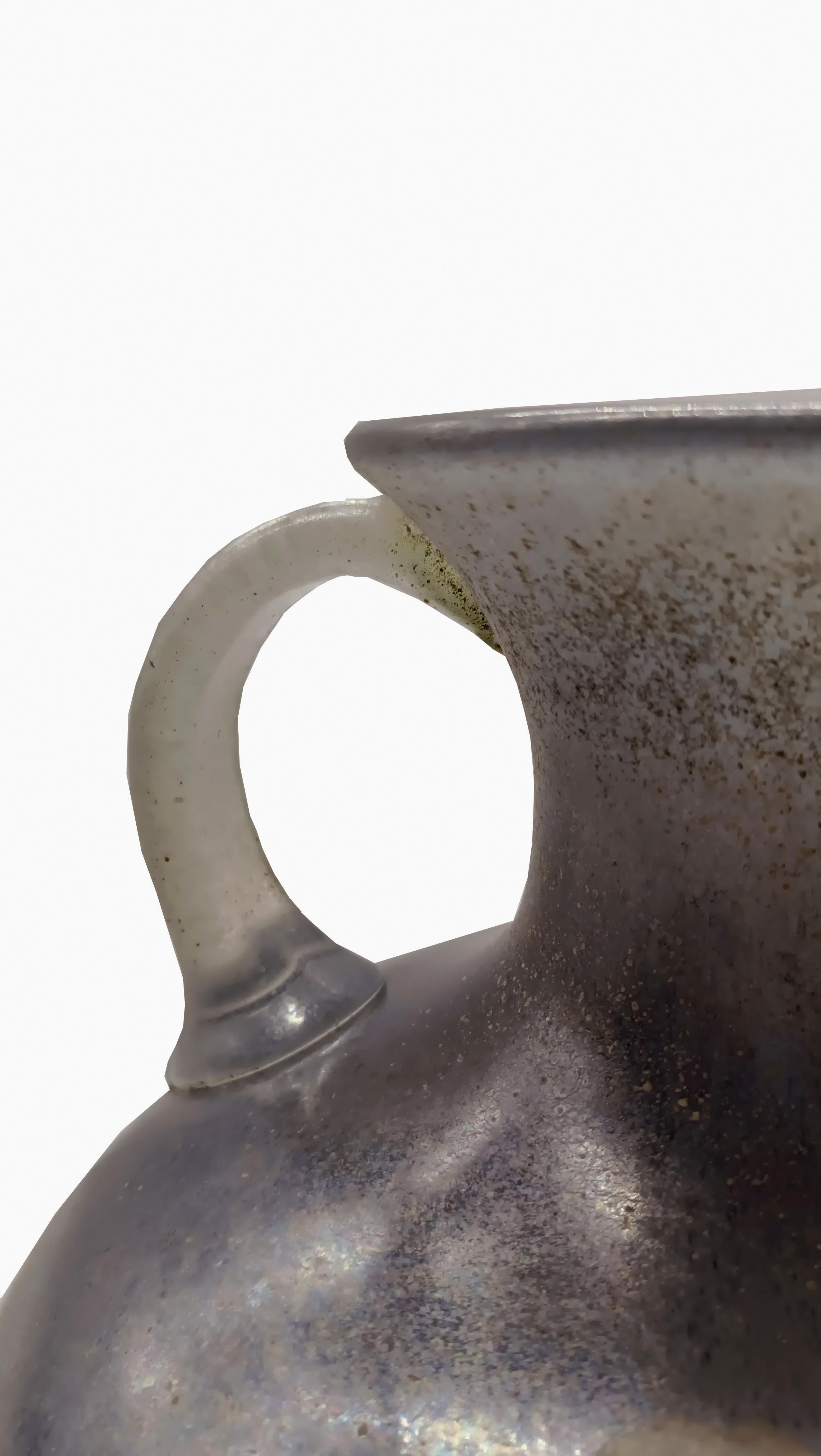 Mid-20th Century Vase amphore Archimede Seguso en verre de Murano Scavo, Italie, années 1960 en vente