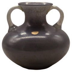 Vase amphore Archimede Seguso en verre de Murano Scavo, Italie, années 1960