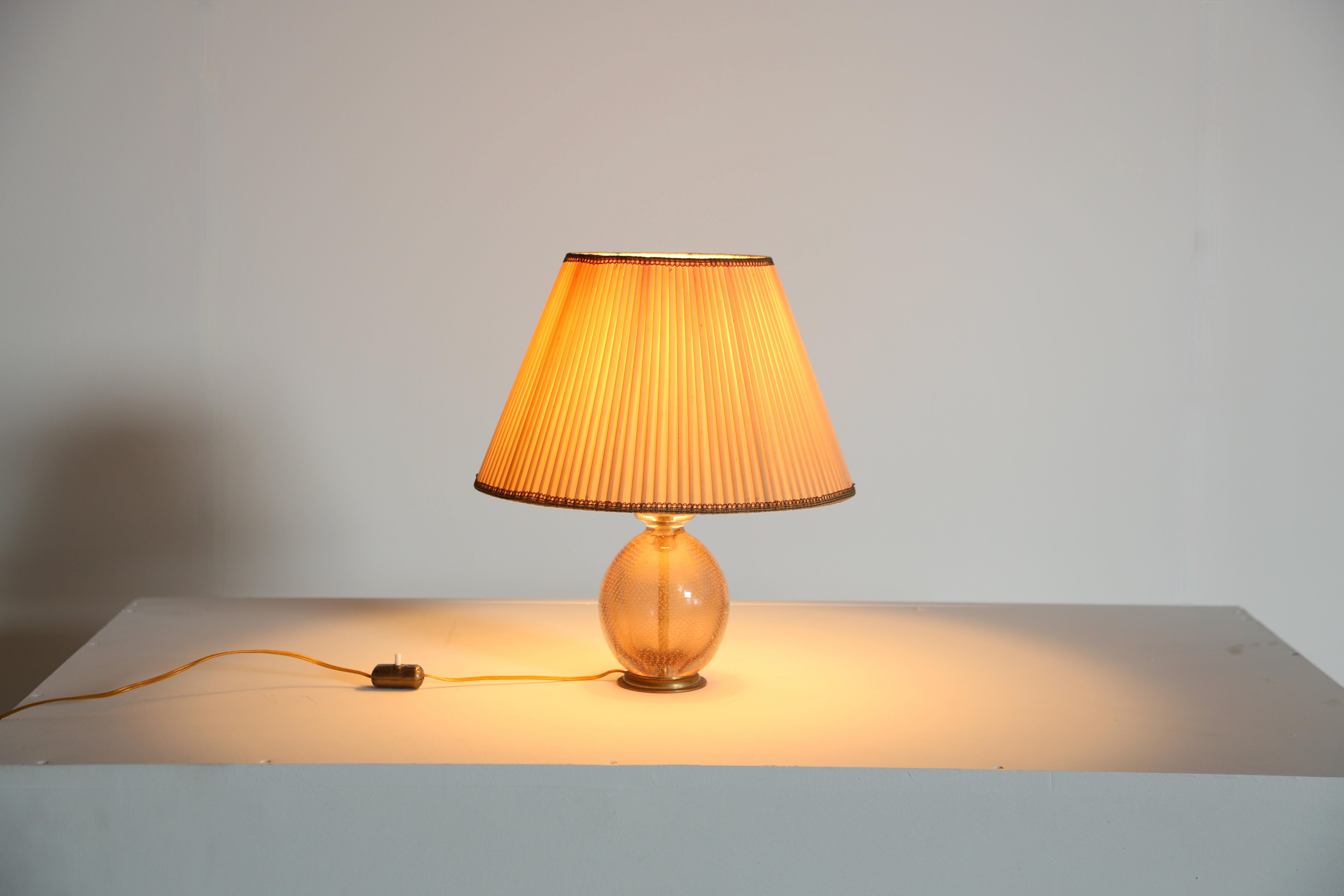 Art déco Archimede Seguso Vetri D'Arte Bullicante, Murano, Italie, années 1930 en vente