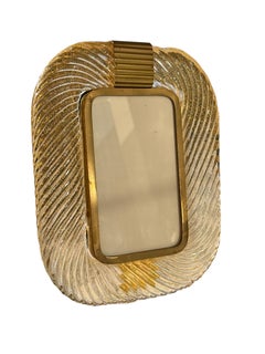 Archimede Seguso Vetri d'Arte Murano Art Glass Frame Italy 1960s