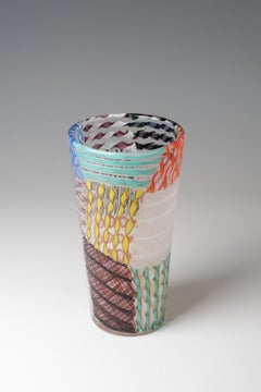 Archimede Seguso, 'Zanfirico' vase, ca. 1955