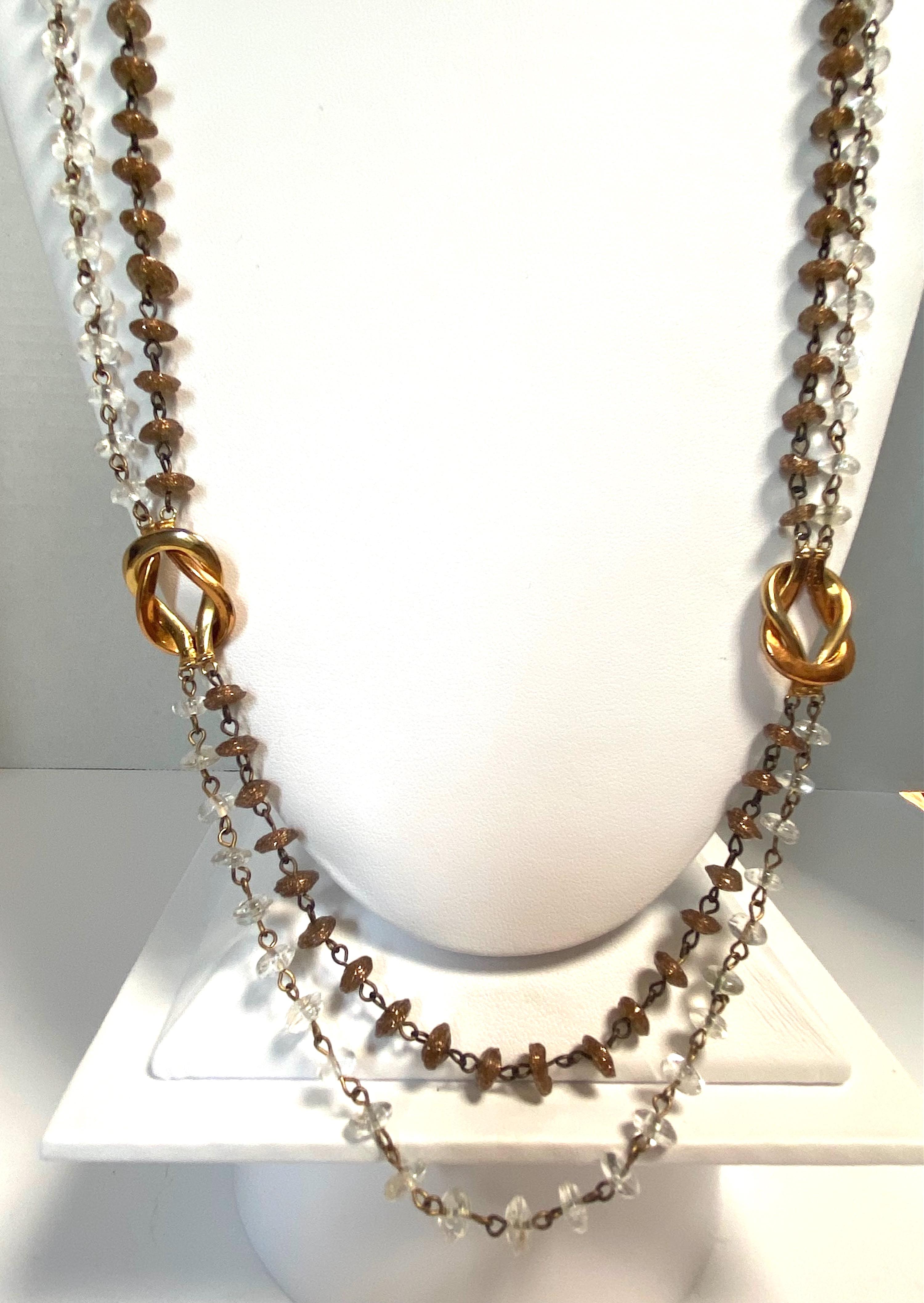 Archimide Segus, Seguso Vetri d'Arte 1960s Murano Aventurine Glass Bead necklace For Sale 1