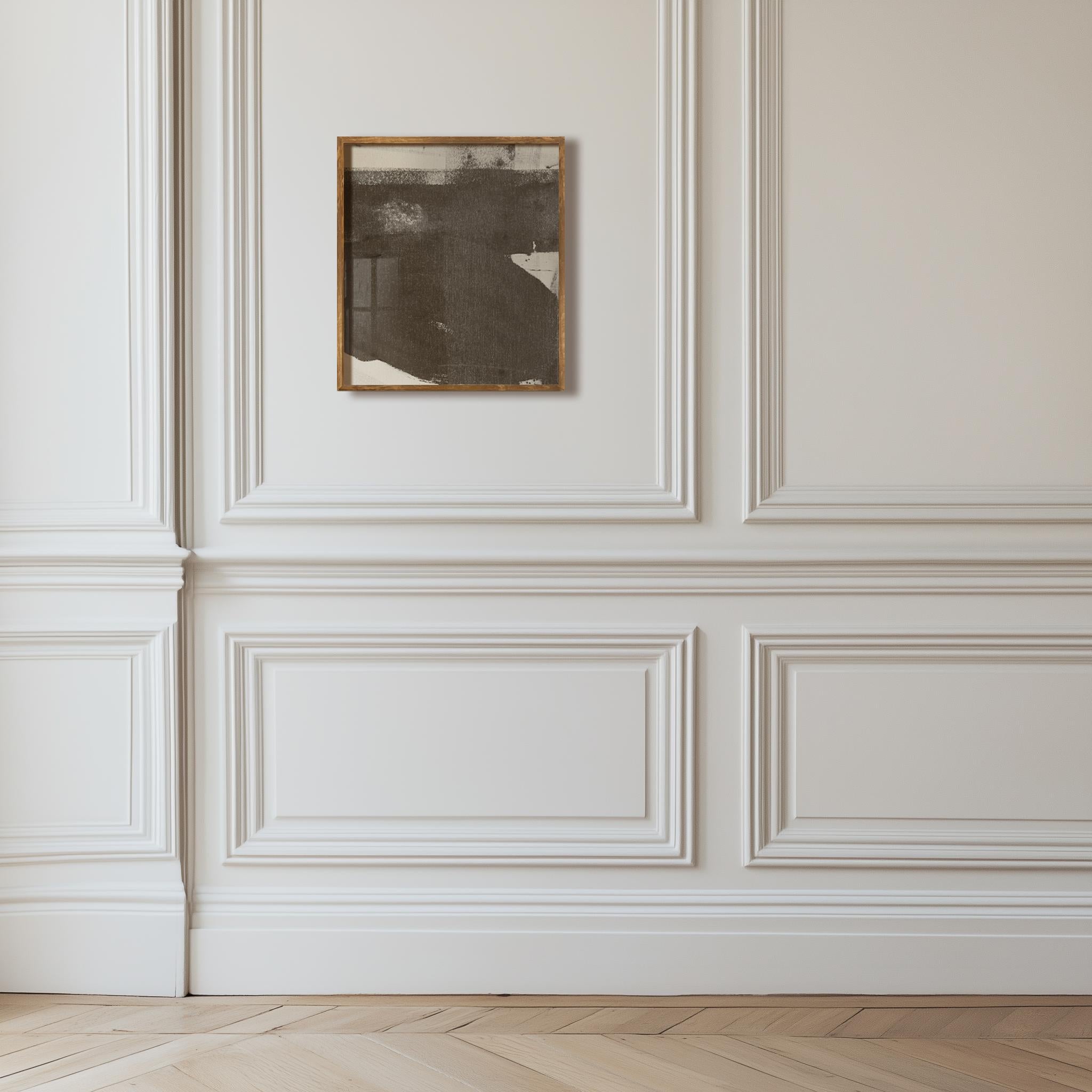 Mid-Century Modern 'Archipelago IV' Original Abstract Expressionist Art Ink on Canvas 14 x 16 in For Sale