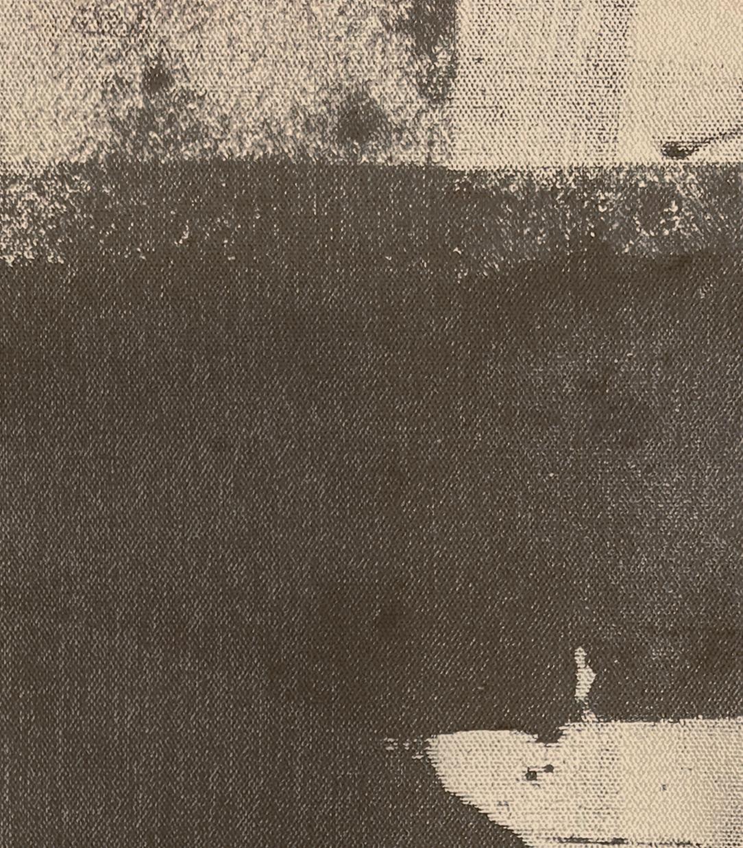 'Archipelago IV' Original Abstract Expressionist Art Ink on Canvas 14 x 16 in In New Condition For Sale In PRAHA 7, CZ