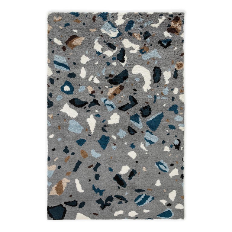 Archipelago, Wolle Shaggy Berber Teppich im skandinavischen Design 1