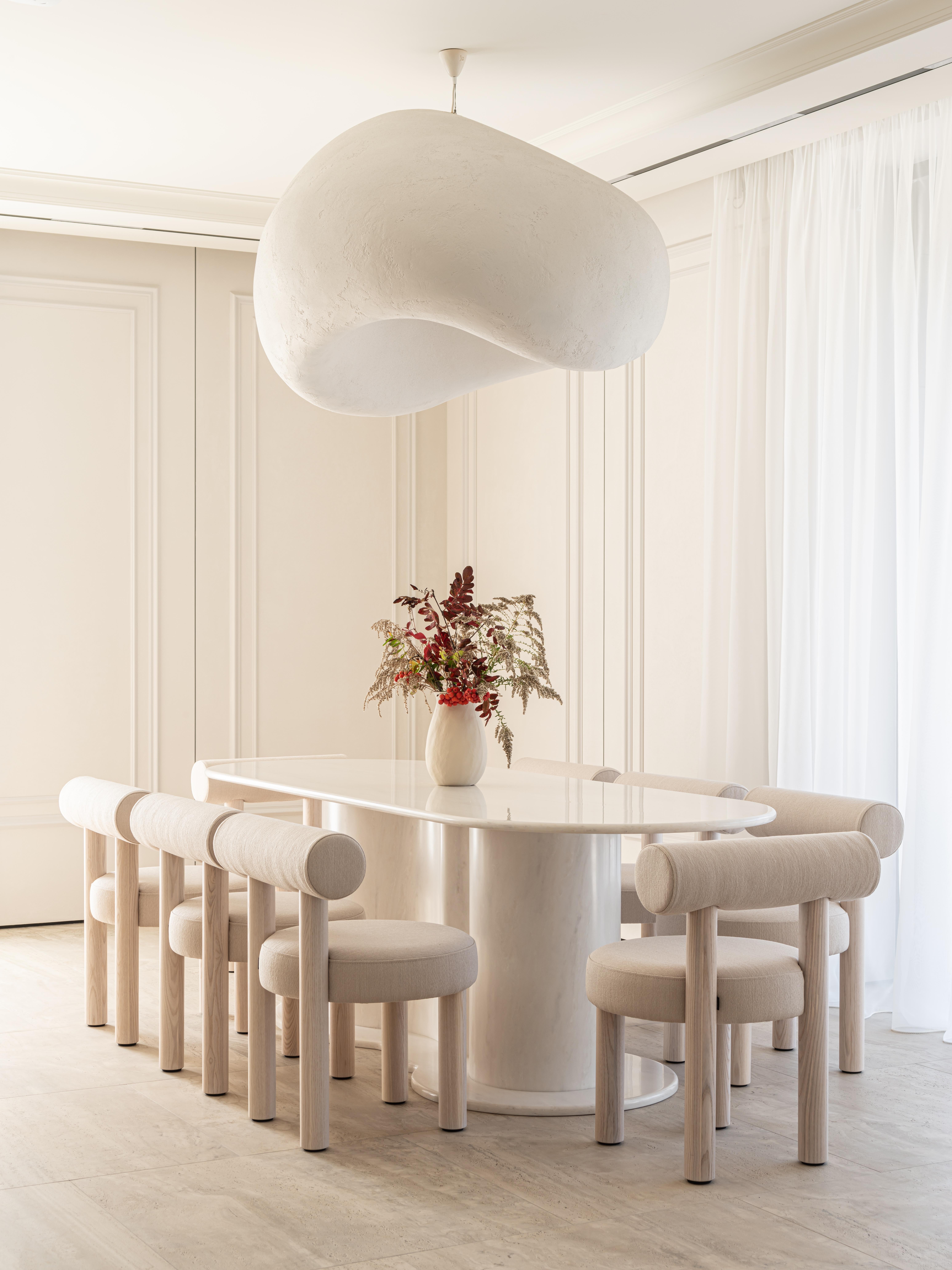 Contemporary Archipen Dining Chair - Limited Artistry Edition in The O Textile fabric by Noom For Sale