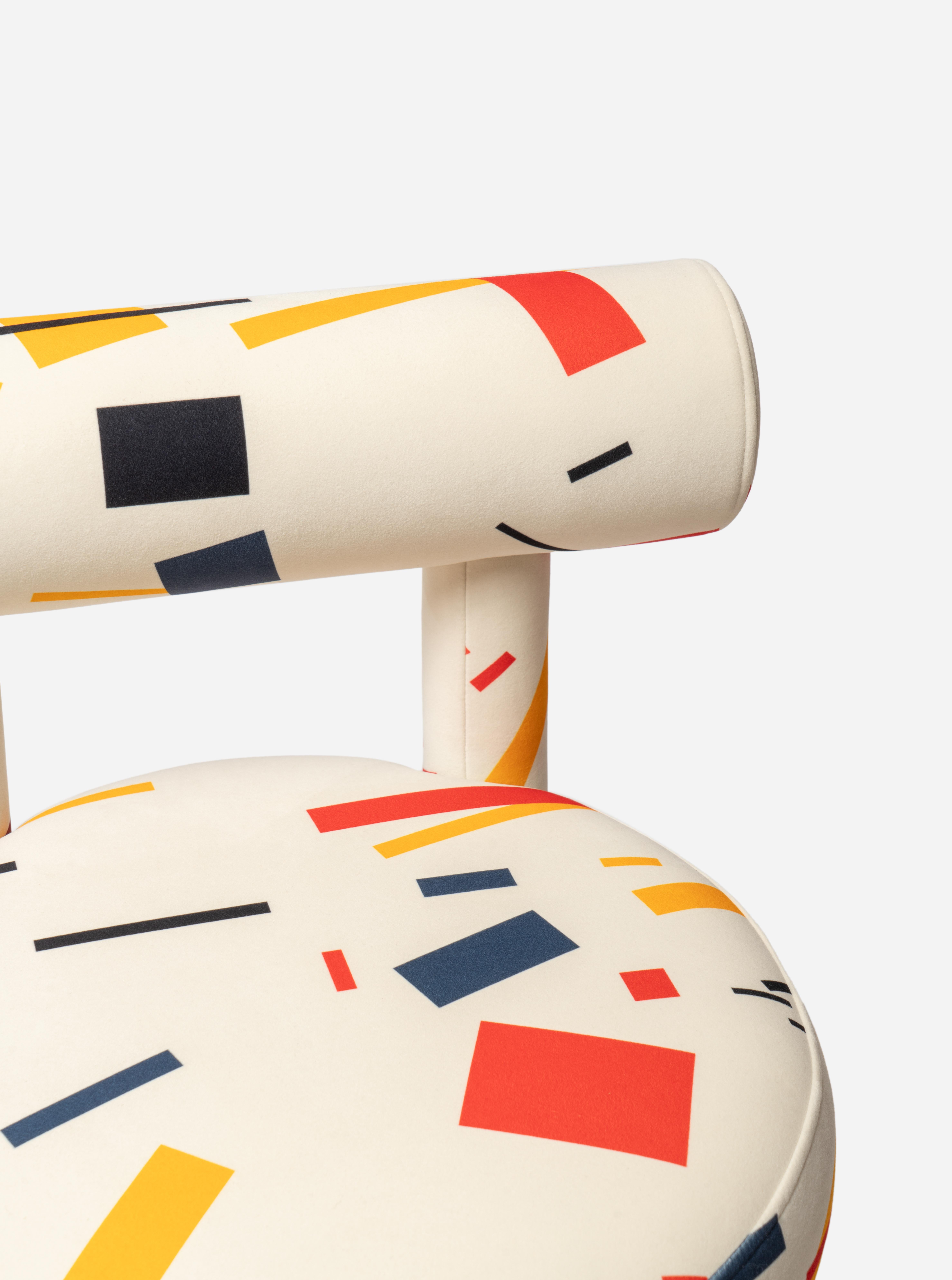 Archipen Dining Chair - Limited Artistry Edition in The O Textile fabric by Noom For Sale 2