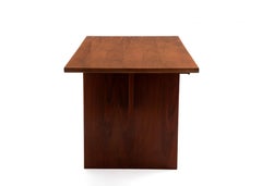 Architect Designed Bespoke Walnut Mid Century Desk Single Drawer