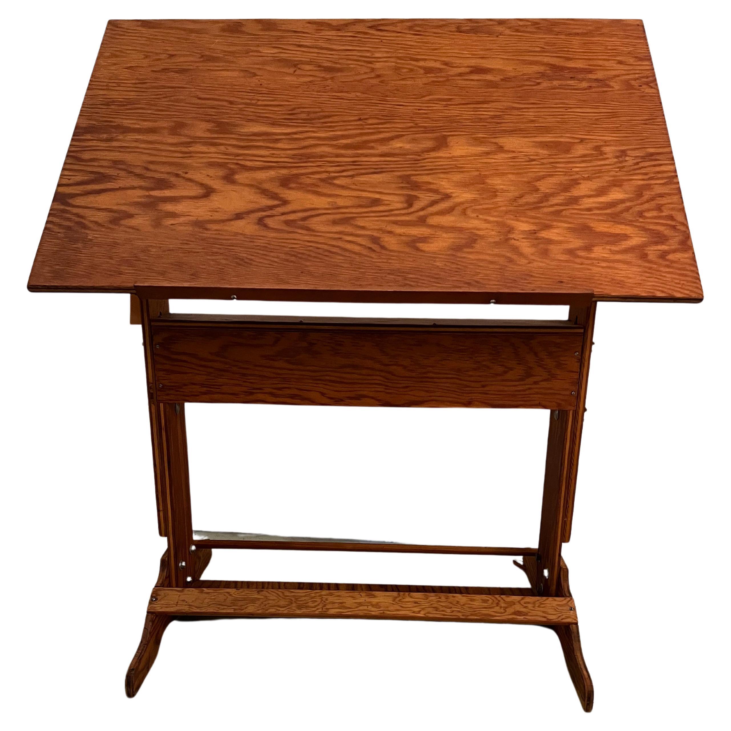 Architect/ Drafting Red Pine Table
