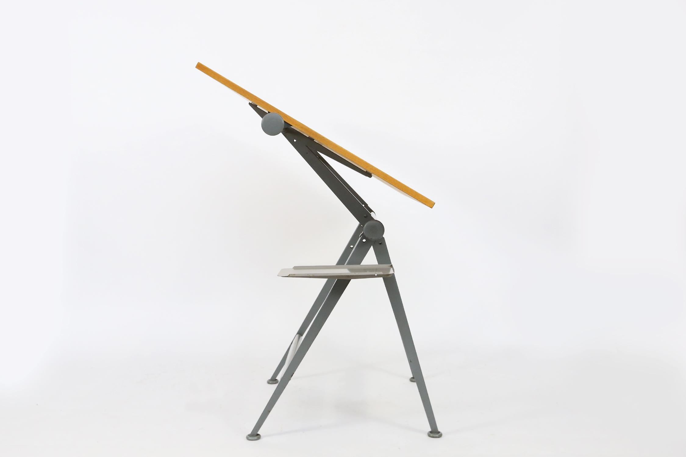 Mid-Century Modern Architect Drafting Table by Friso Kramer and Wim Rietveld Ahrend Cirkel, 1963