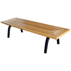 Table basse en pierre de l'architecte Edward Durell Stone, vers 1945