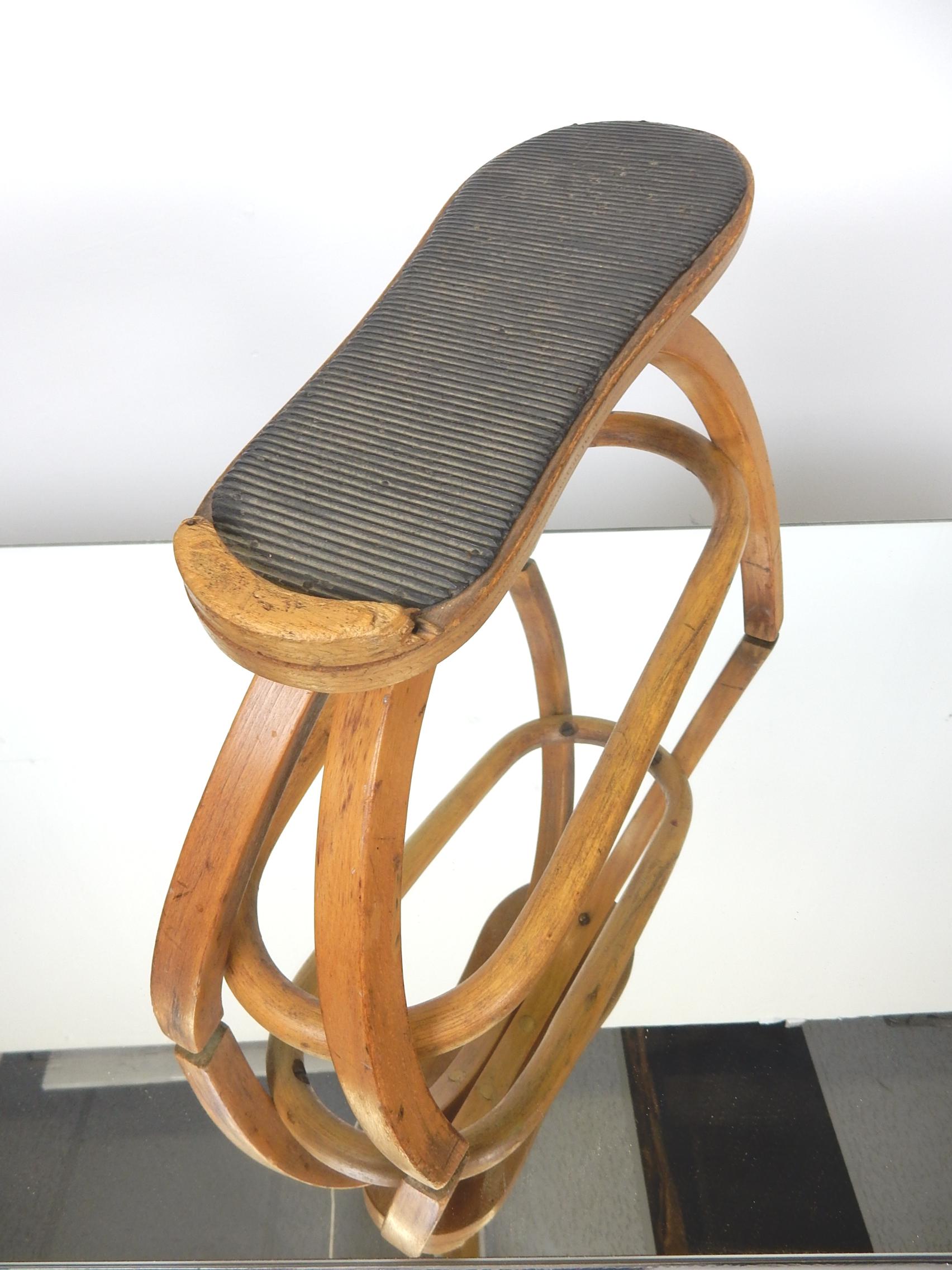 Early 20th Century Architect Josef Hoffmann Design for Thonet Bentwood Foot Stool