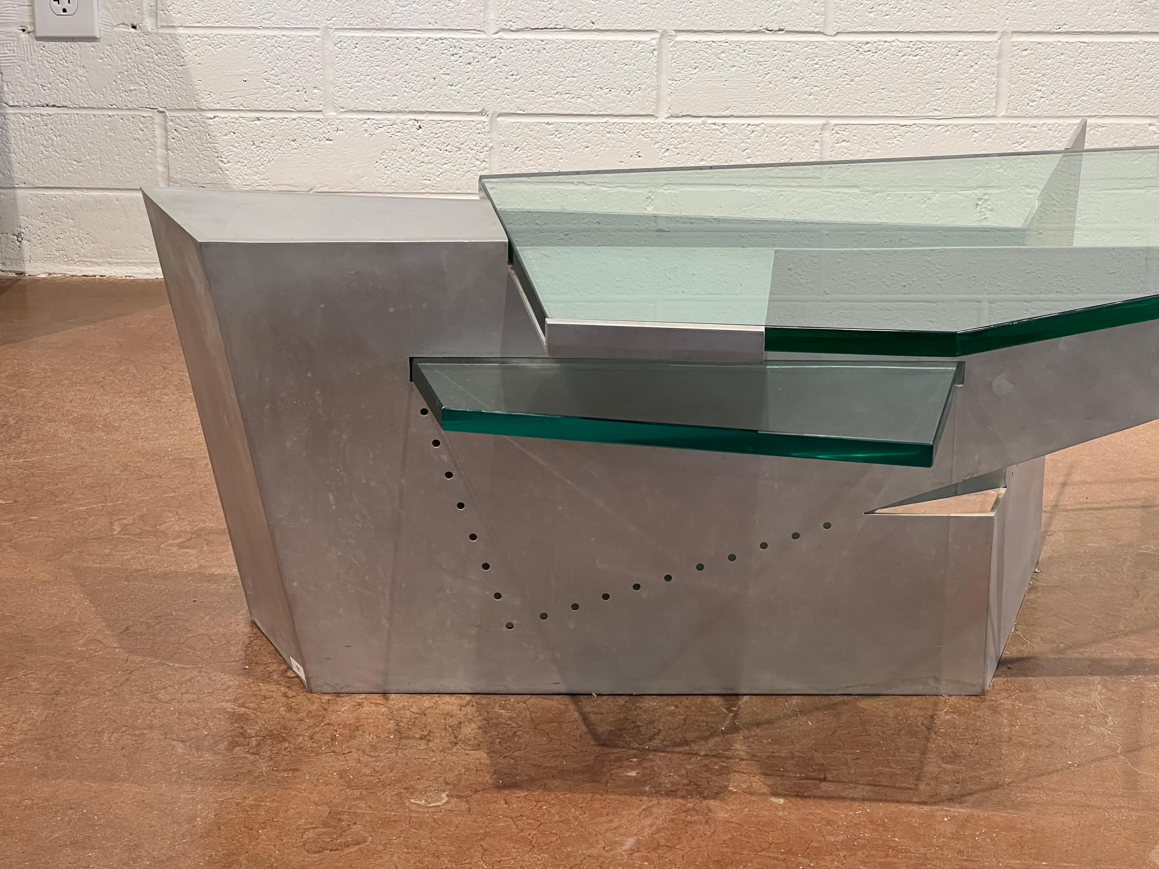 Late 20th Century Architect Robert Whitton Prototype Coffee Table For Sale