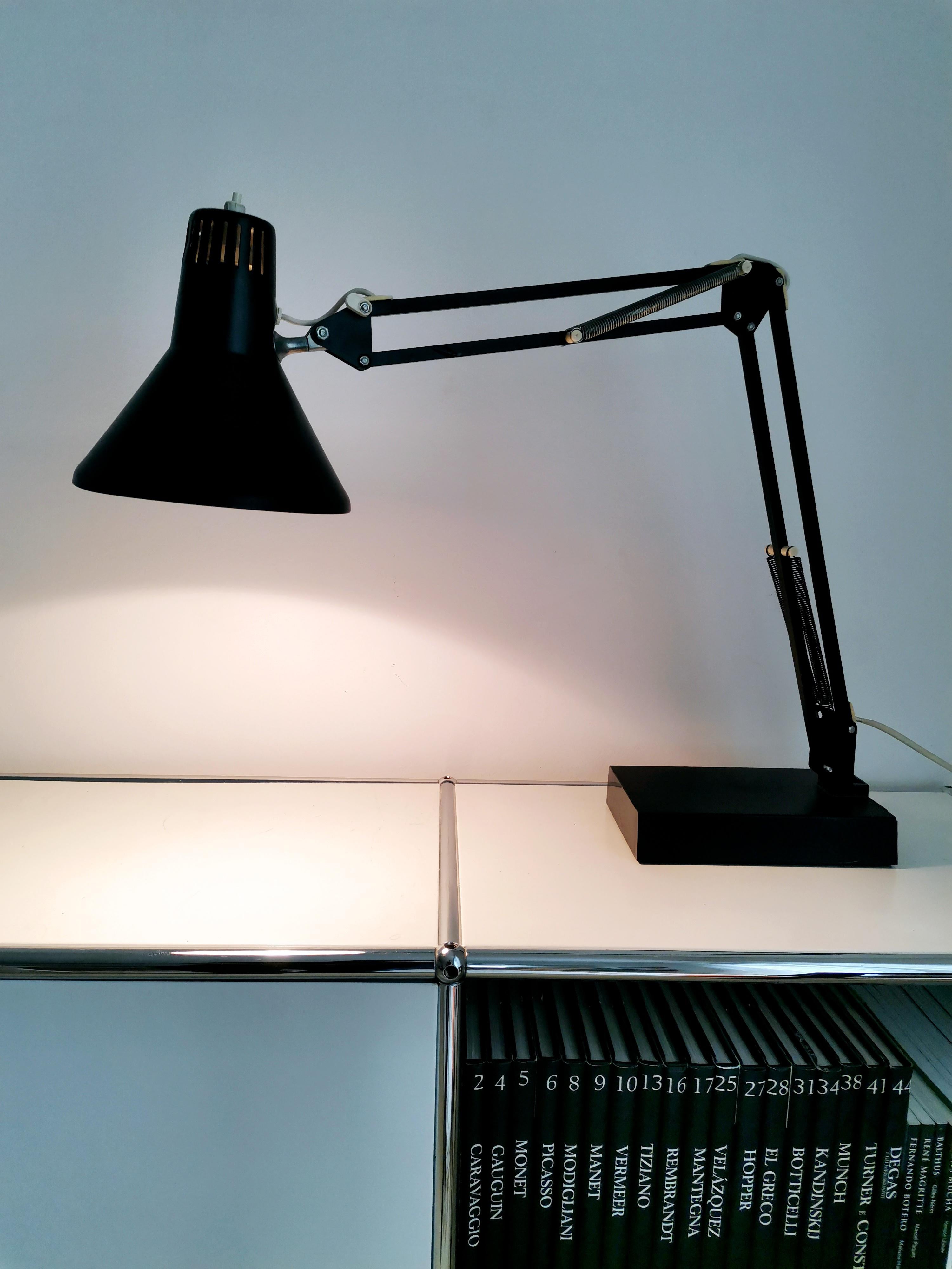 Mid-Century Modern Architect table lamp by Arteluce 1970s For Sale