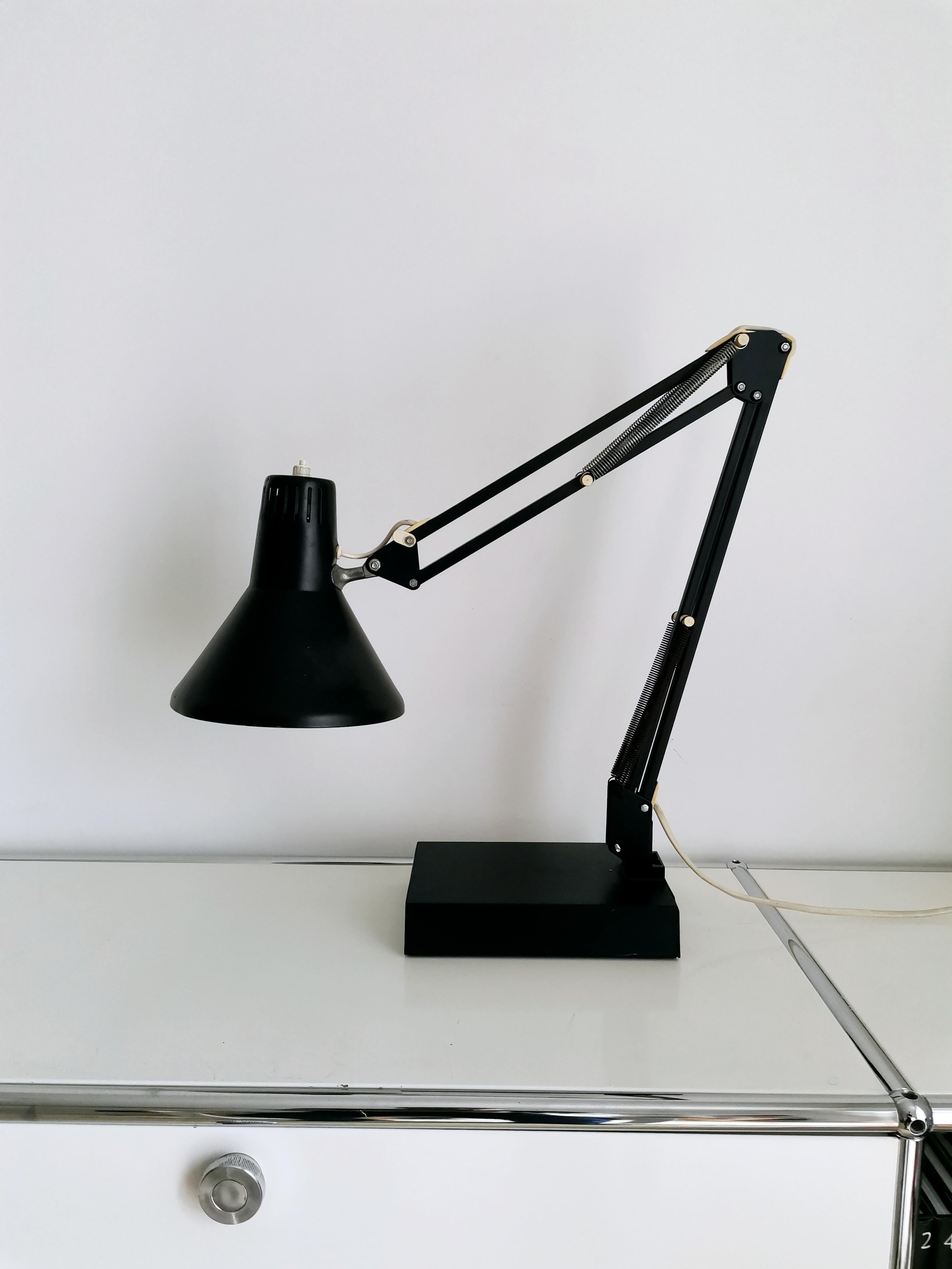 Metal Architect table lamp by Arteluce 1970s For Sale