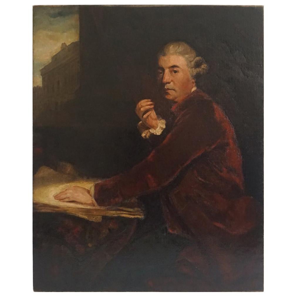 Portrait de l'architecte William Chambers d'après Joshua Reynolds, vers 1800 en vente