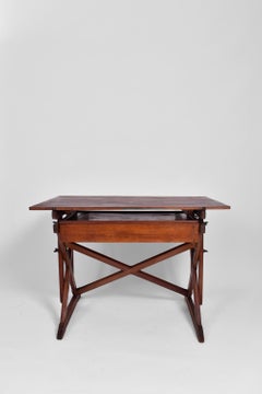 Table en bois d'architecte, années 1900.