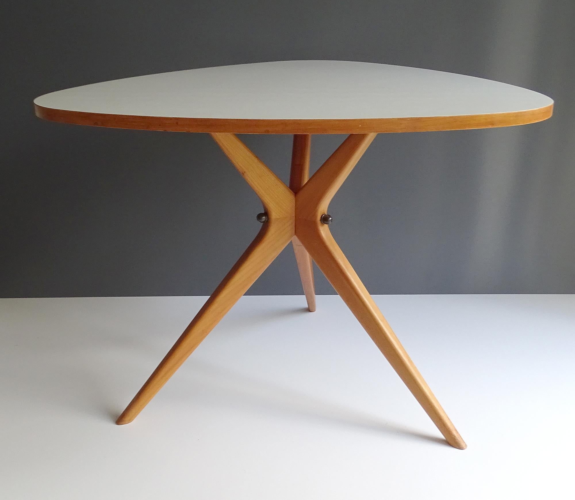 Laminate 1953 Scandinavian Modern Table by Wilhelm Renz For Sale