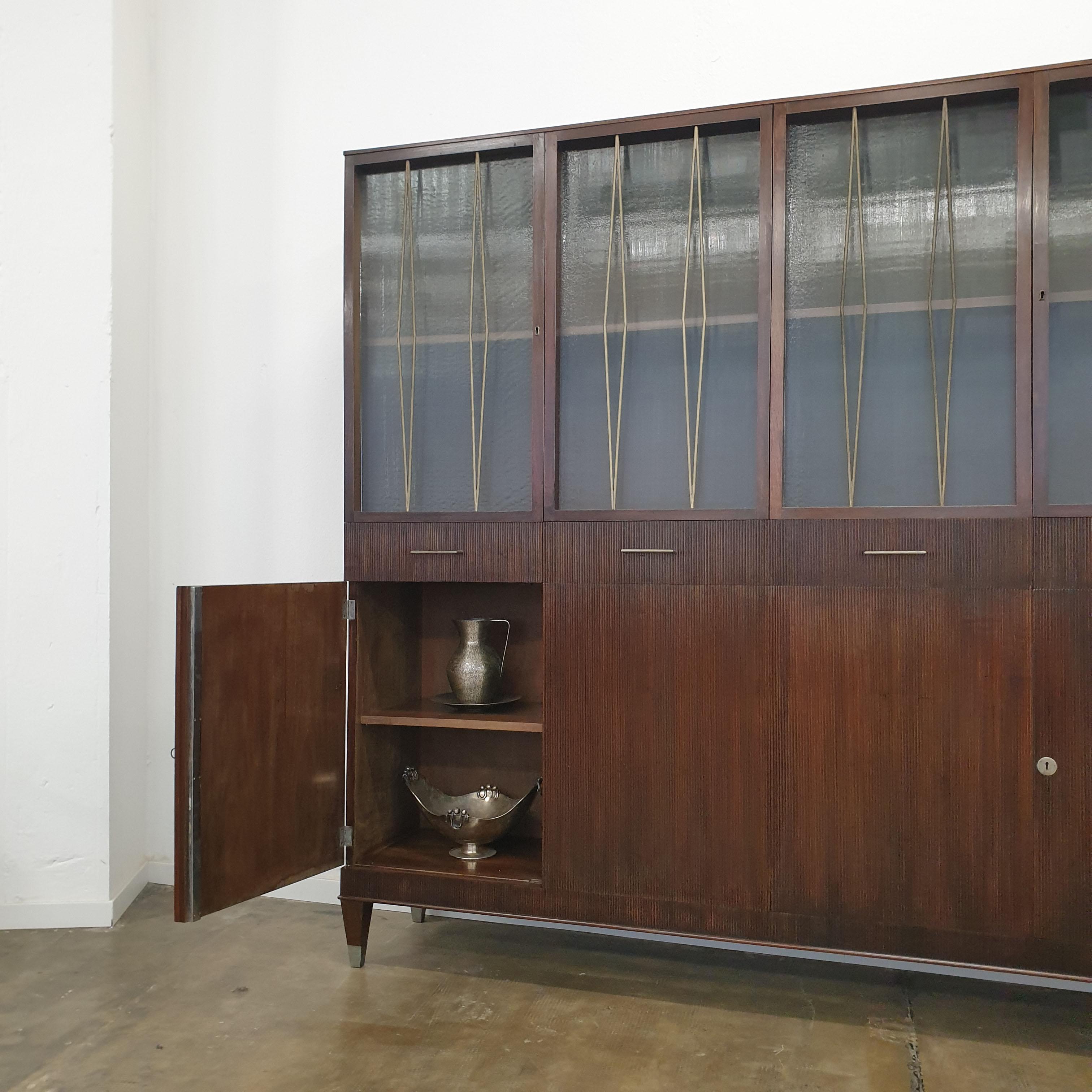 Architects Asnago & Vender Italian Rationalist Cabinet, Italy 1940s For Sale 1