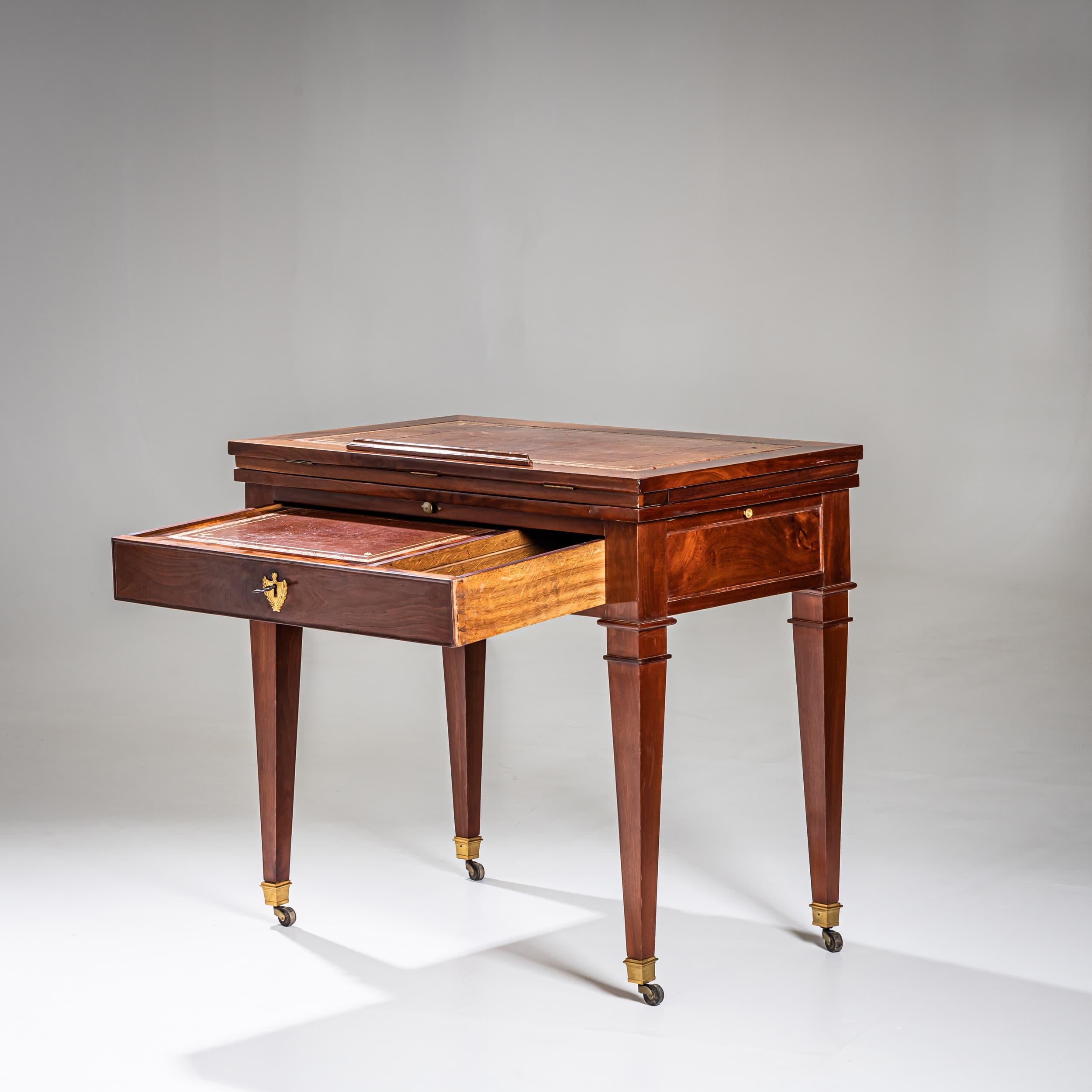 Lucidato Scrivania di un architetto alla Tronchin, Francia, circa 1800 in vendita