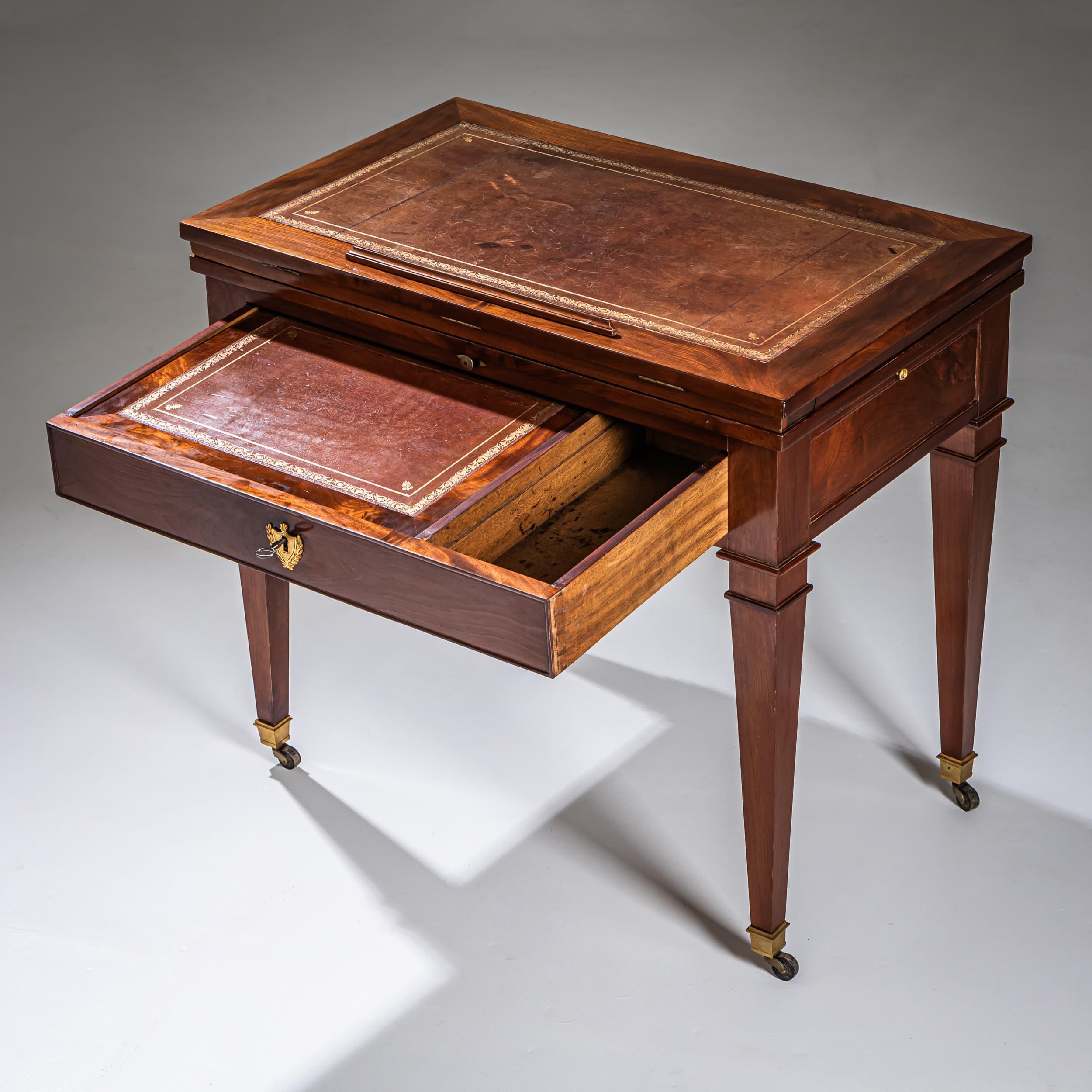 Scrivania di un architetto alla Tronchin, Francia, circa 1800 In condizioni buone in vendita a Greding, DE