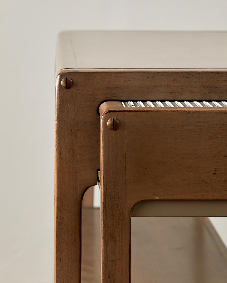 Architect's desk, wood and metal, circa 1970, France. For Sale 7