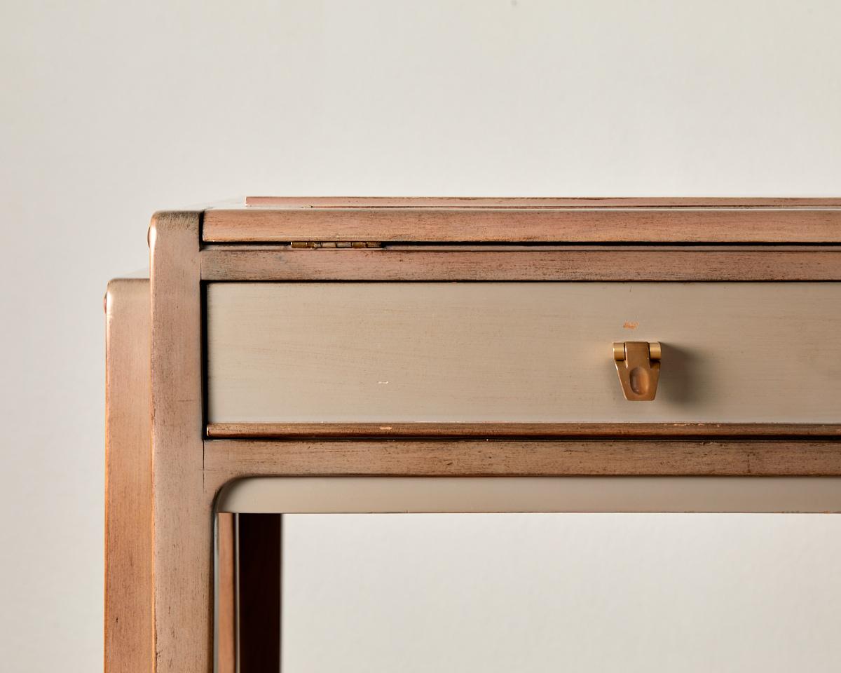 Late 20th Century Architect's desk, wood and metal, circa 1970, France. For Sale