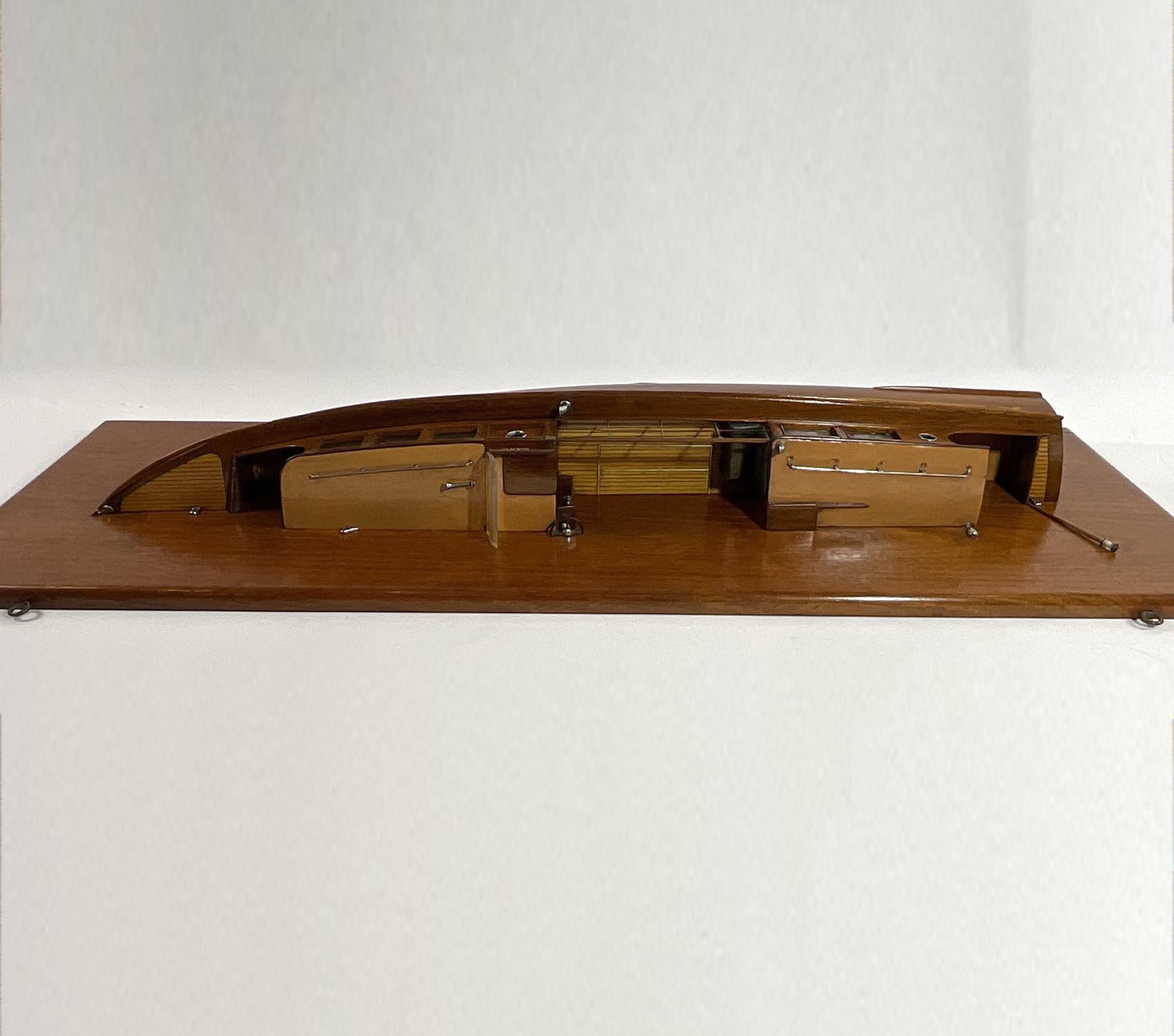 Architect's Half Model of Wrigley Yacht Wasp For Sale 5