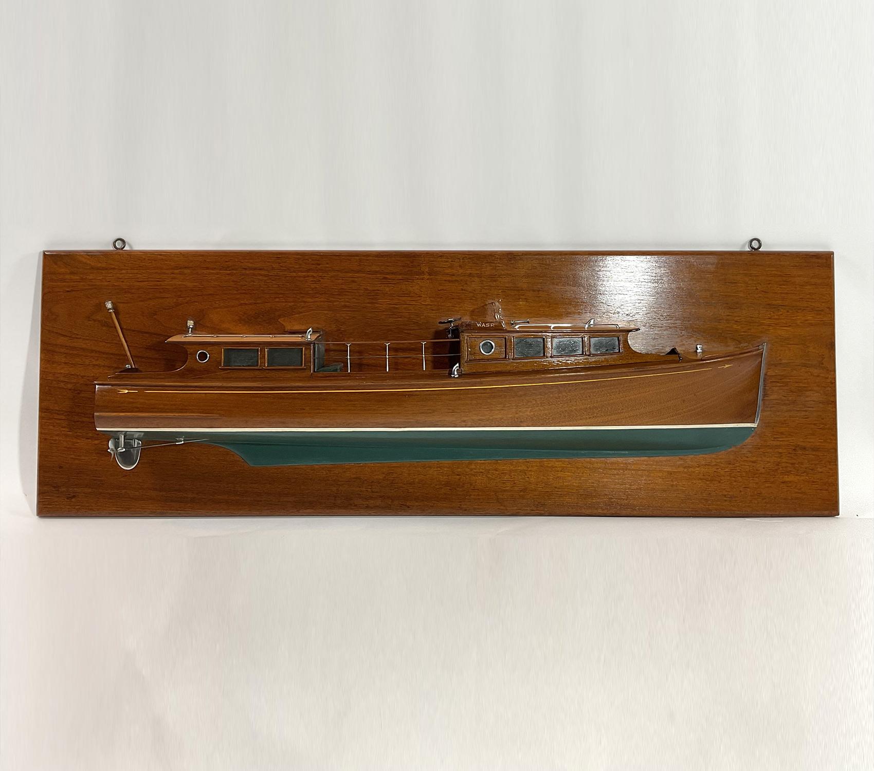 Period builders model of the motor yacht 