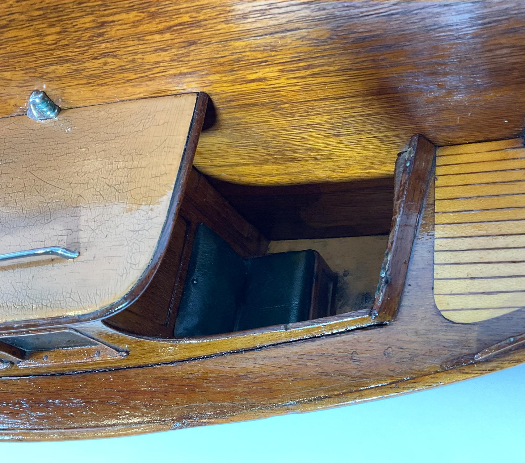 Early 20th Century Architect's Half Model of Wrigley Yacht Wasp For Sale