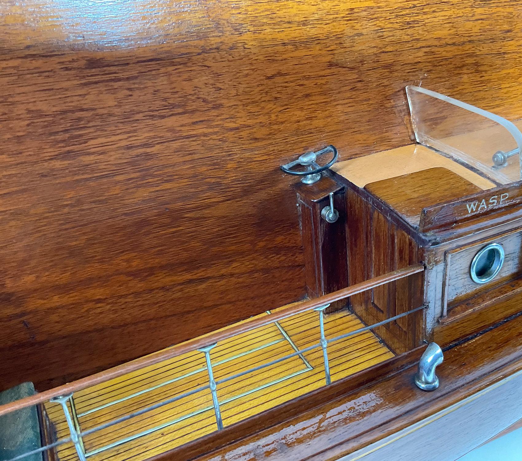 Architect's Half Model of Wrigley Yacht Wasp For Sale 2