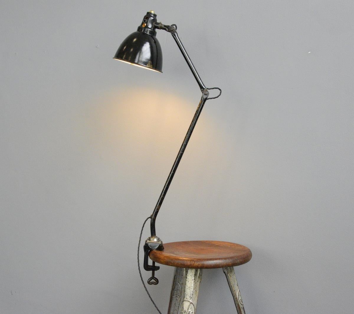 Steel Architects Lamp by Peter Behrens for AEG, circa 1920s