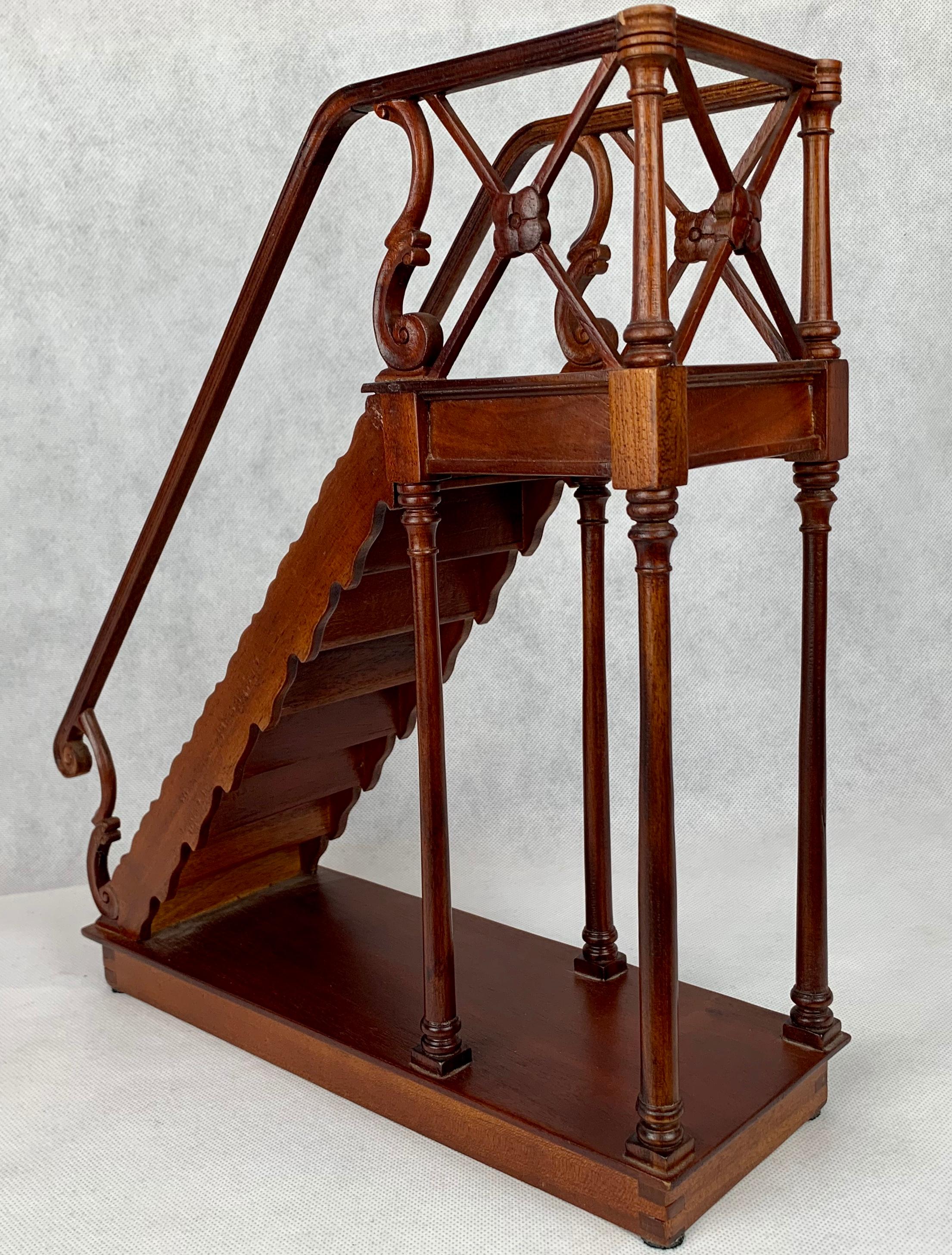 English Wooden Architect's Model Staircase
