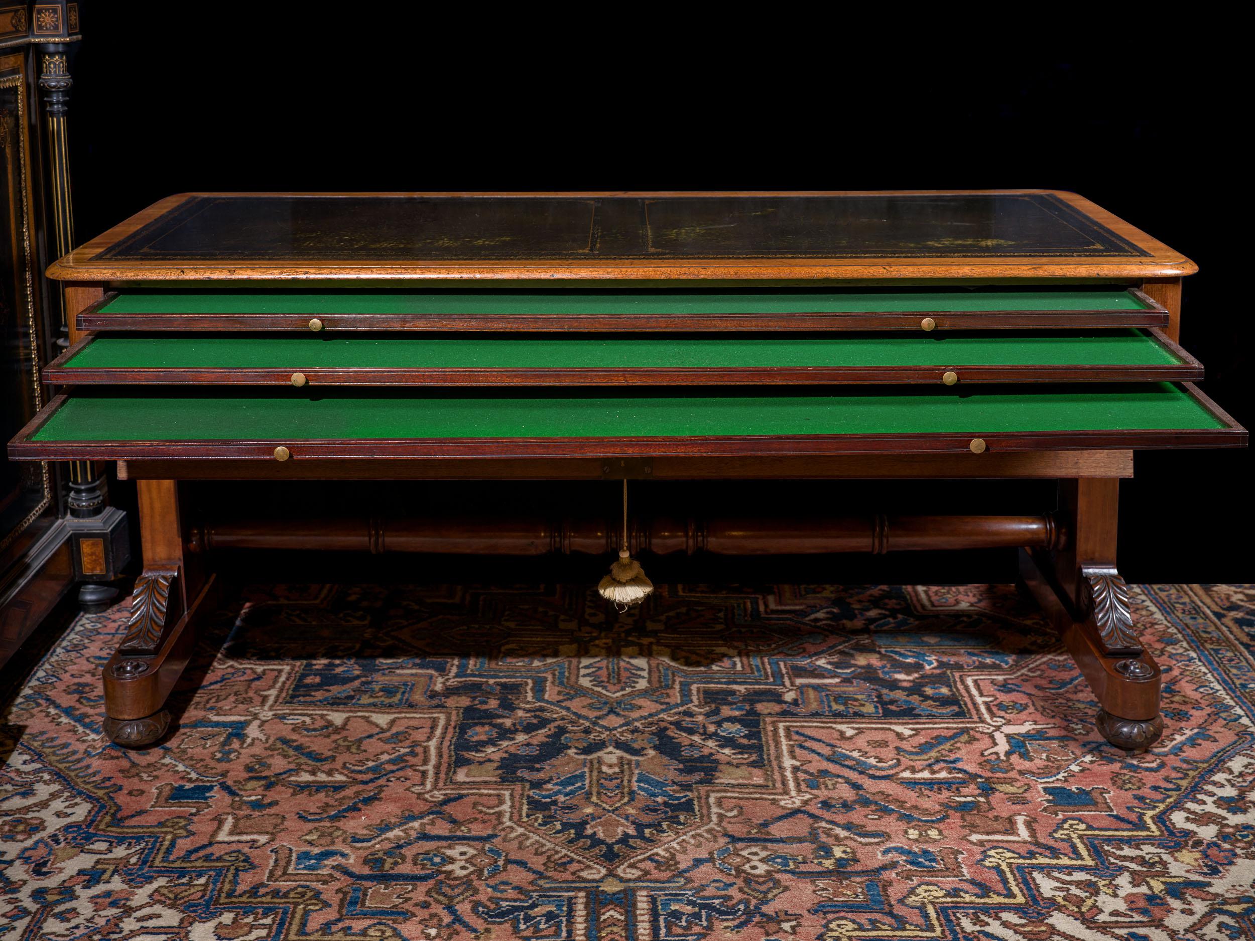 William IV Architect's Plan Table in Mahogany For Sale