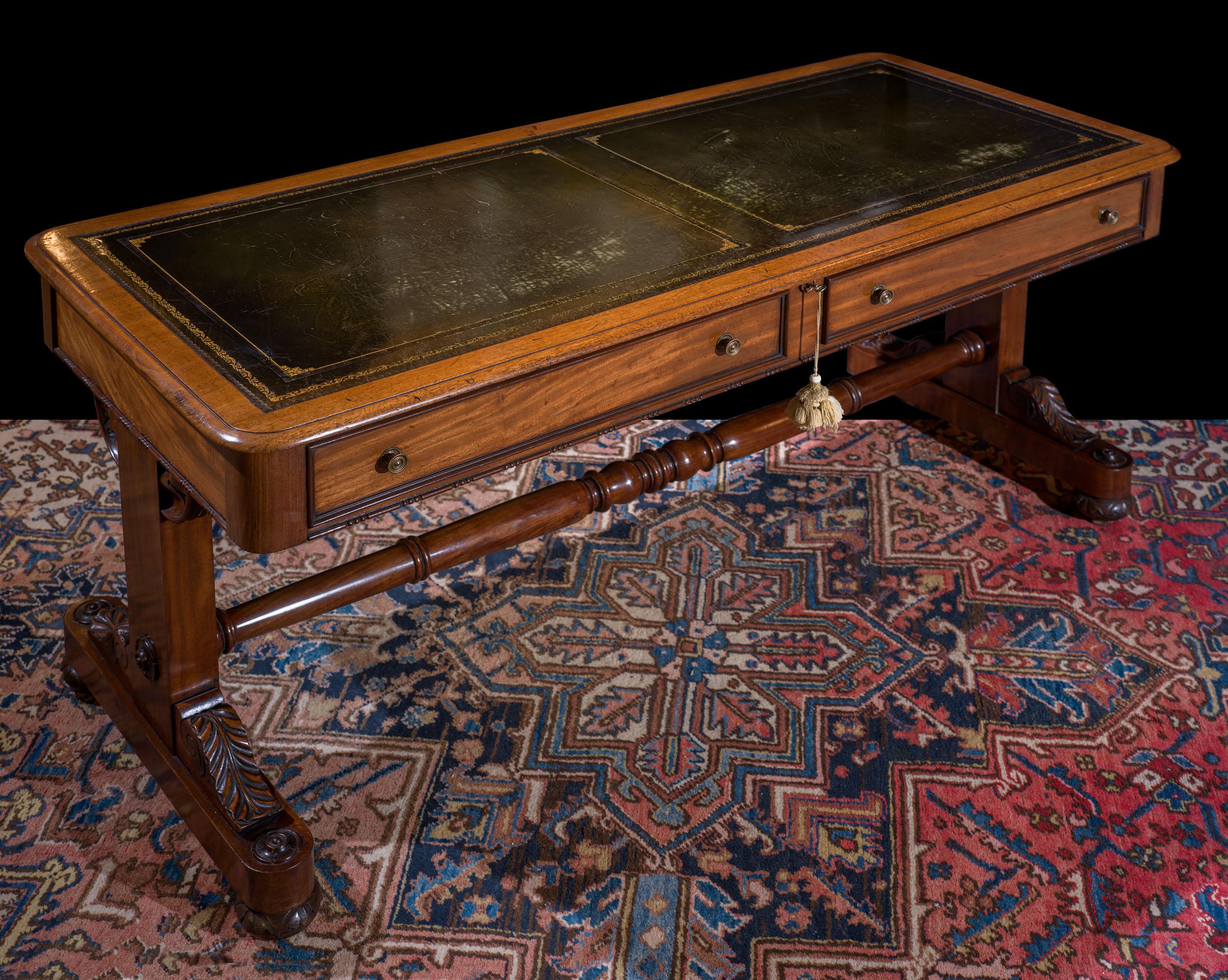 Mid-19th Century Architect's Plan Table in Mahogany For Sale