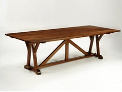 "Architects Table" Classic Arts & Crafts Dining Table in Walnut